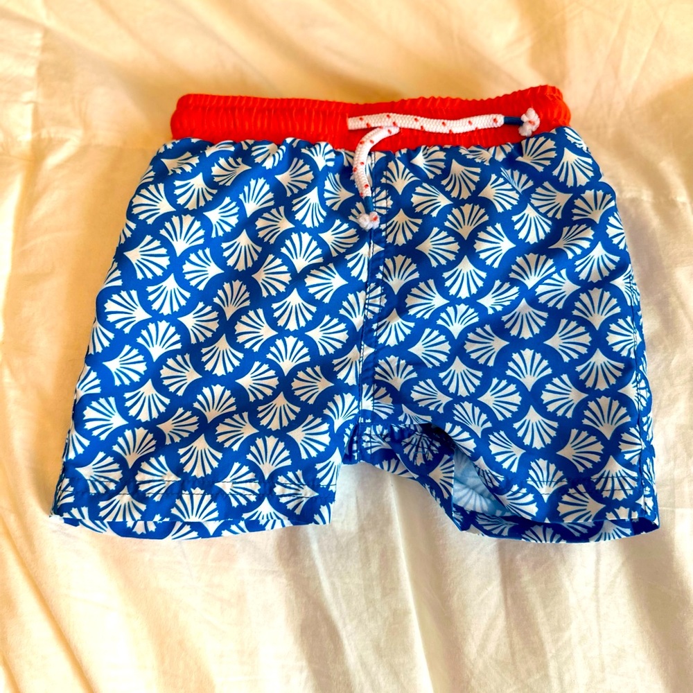 Mini Boden swim trunks 9-12 months